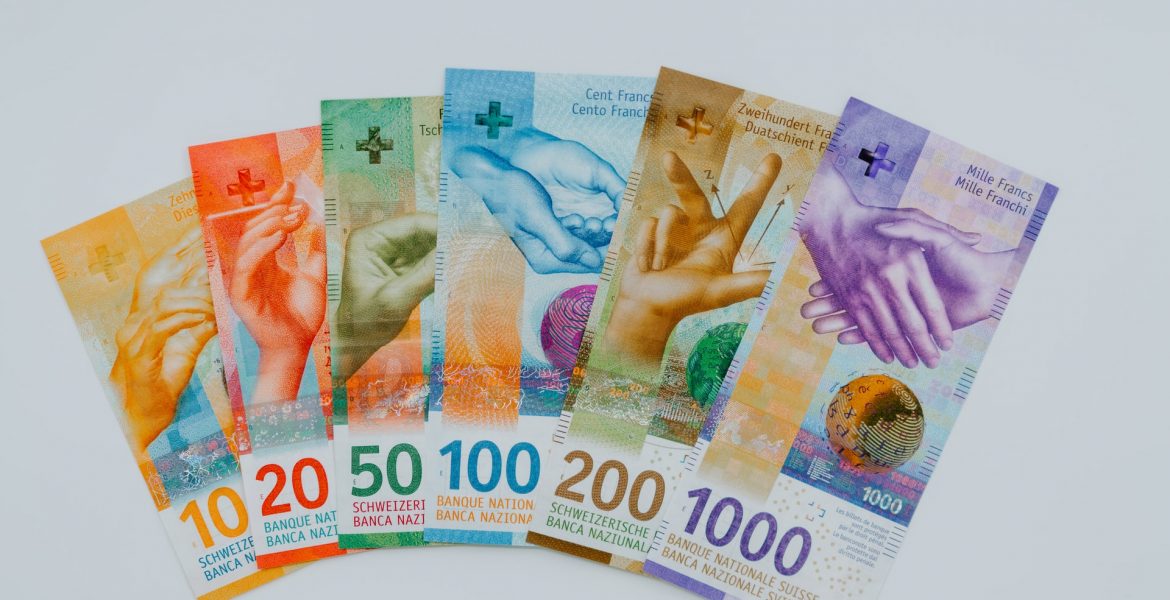 Mixed Swiss Bank Notes